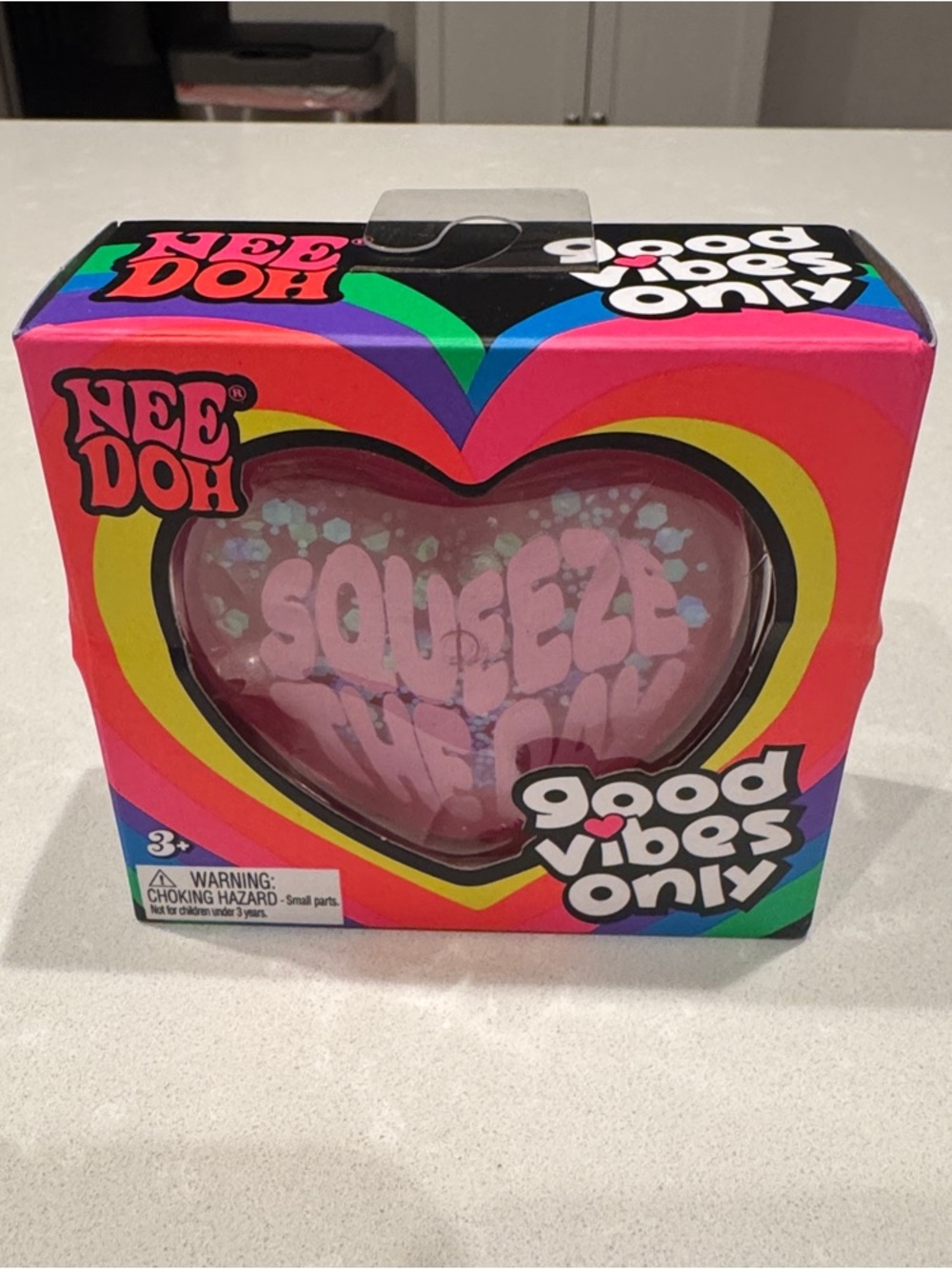 Heart Squeeze Toy - Pink Good Vibes